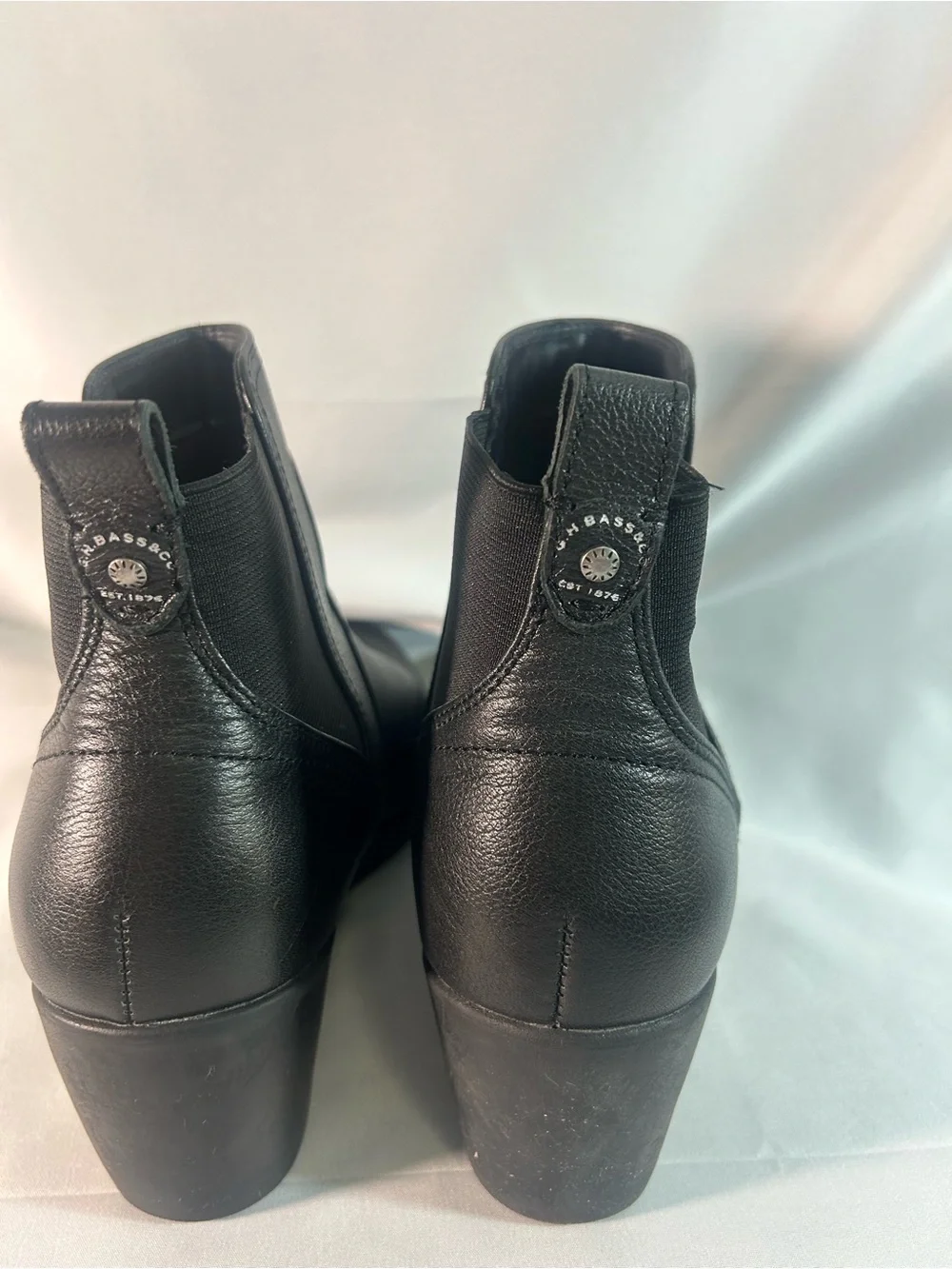 G.H. Bass & Co. Black Leather Chelsea Ankle Boots